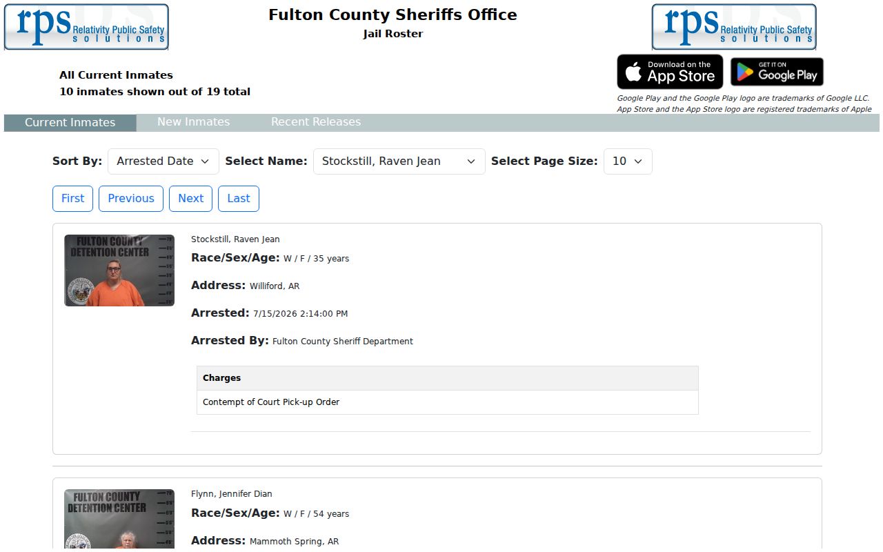 Fulton County arrest history current inmates roster