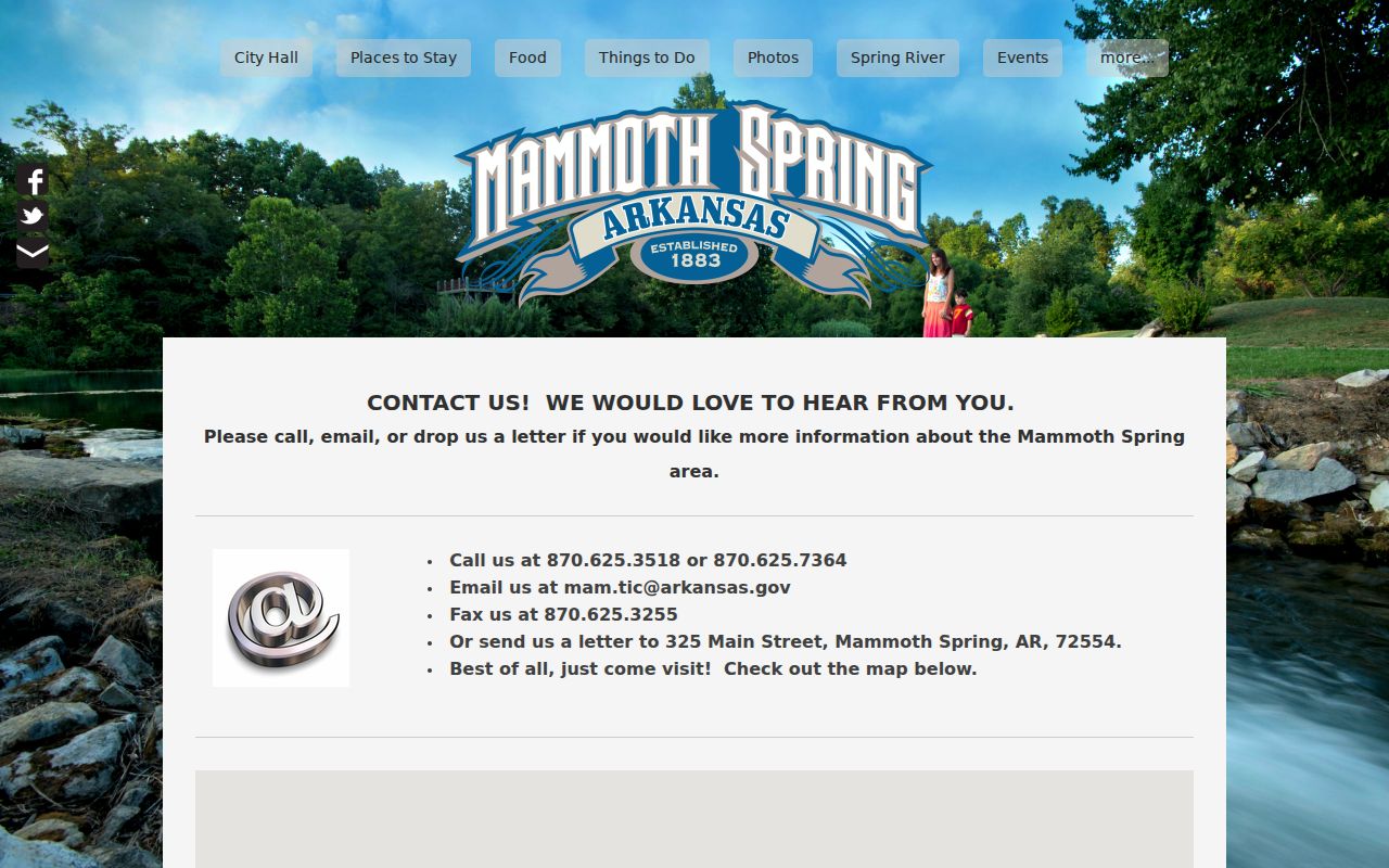 Fulton County city criminal history Mammoth Spring city contact form