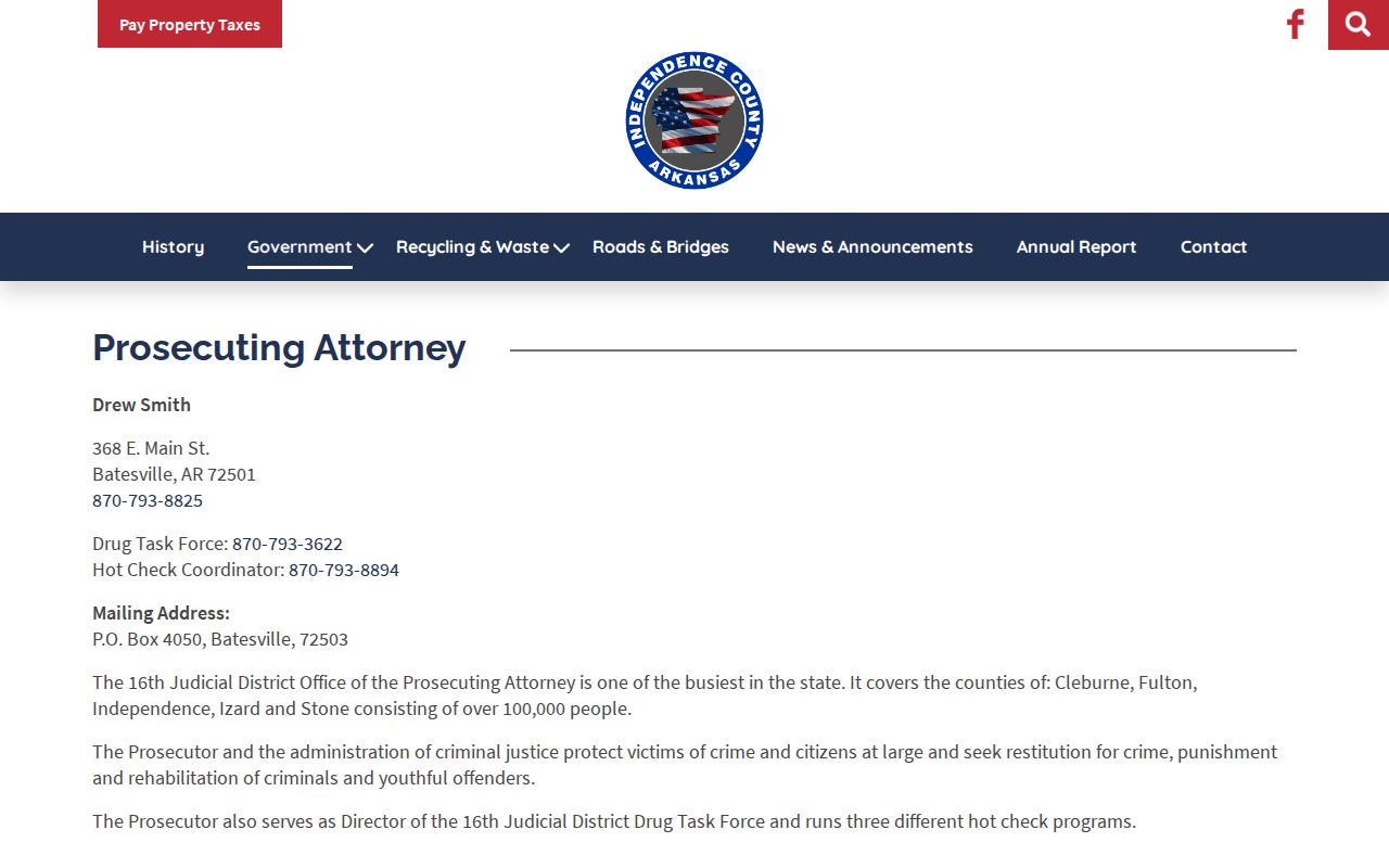 Fulton County criminal history 16th Judicial District Prosecuting Attorney