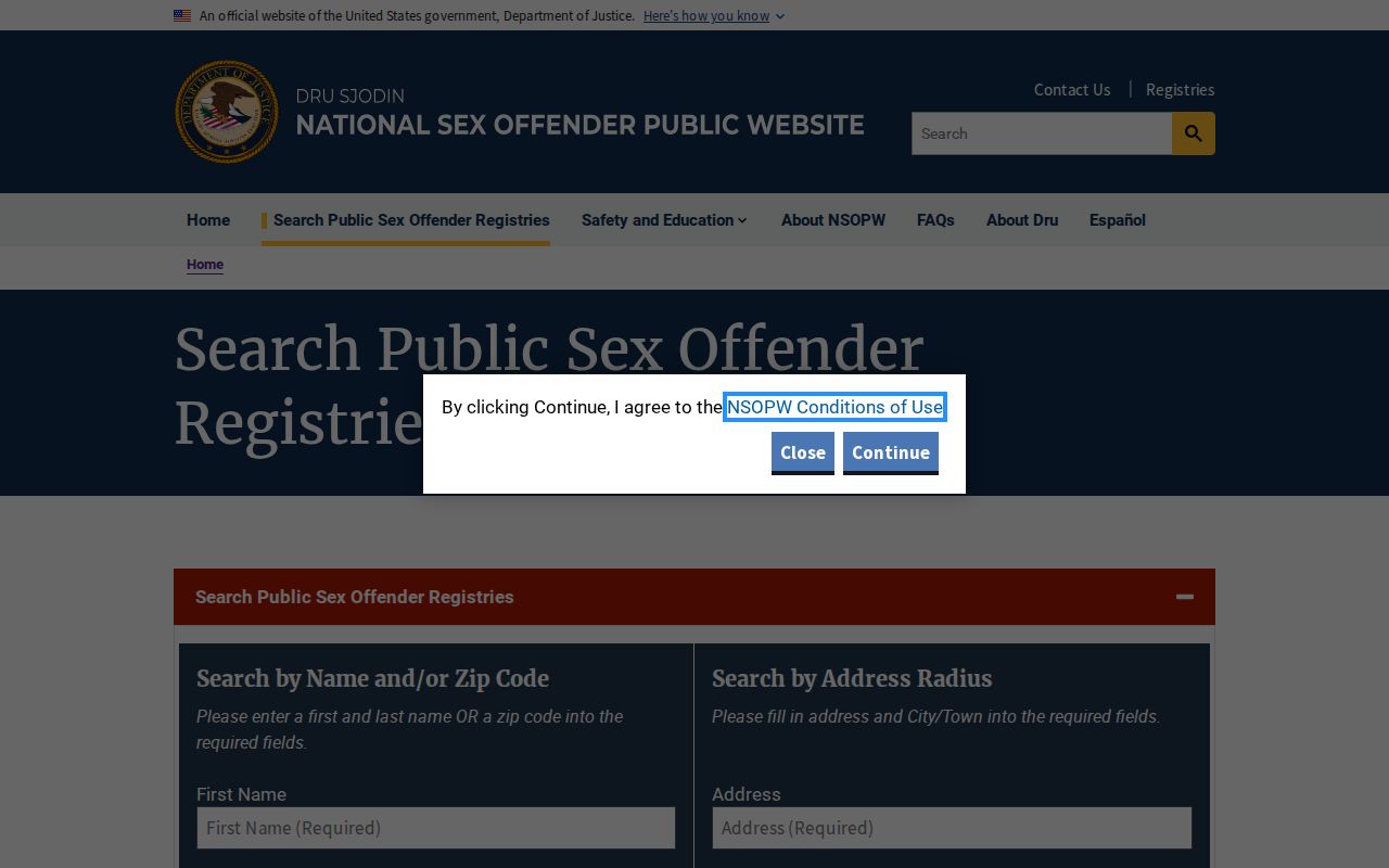 Fulton County sex offender check NSOPW public registry search